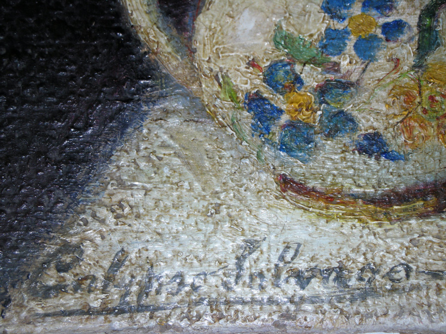 Art Restoration Signature Before