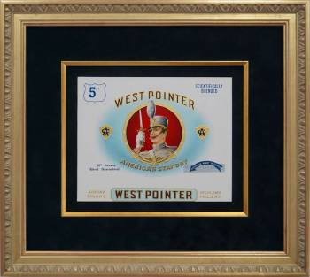 West Pointer Cigar Label Framed